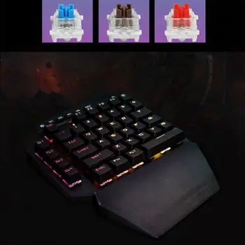 

K700 One-hand Mechanical Keyboard RGB LED Backlight Outemu Switch Macro Defines B2QA