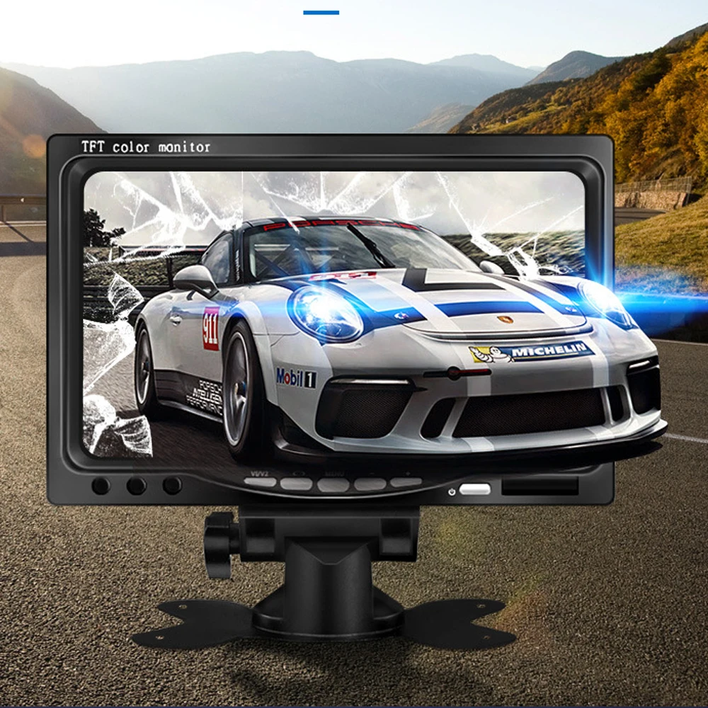 ڵ  TFT LCD CCD HD  16:9, 1024x600 ȭ,   Է, Ĺ ī޶ DVD VCD, 7 ġ