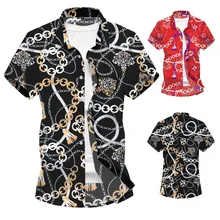 Xia Мужская песчаная пляжная рубашка Гавайи с коротким рукавом рубашка с цветочным принтом Мужская