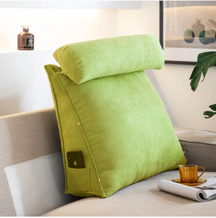 Mx Triangle Reading Pillow Sofa Waist Cushion Small Wedge Backrest Pillow Soft Back Rest Bed Cushion Wedge Pillow A2