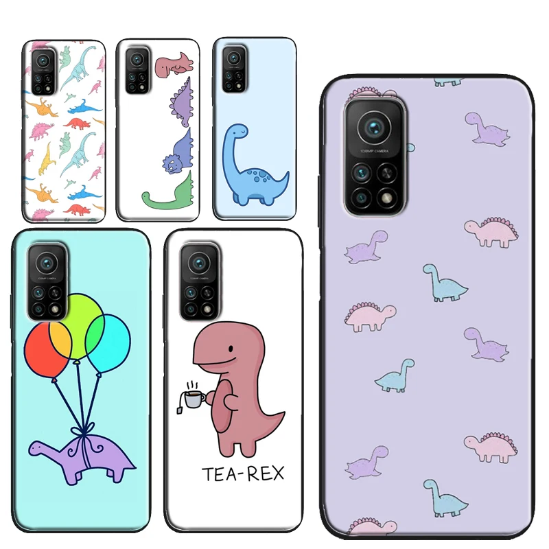 Simpatica Custodia Dino Per Xiaomi 11T Pro 12 12X Mi 11 Lite Cover Per Poco X3 Pro X3 Gt M3 M4 F1 F3 X4 Pro