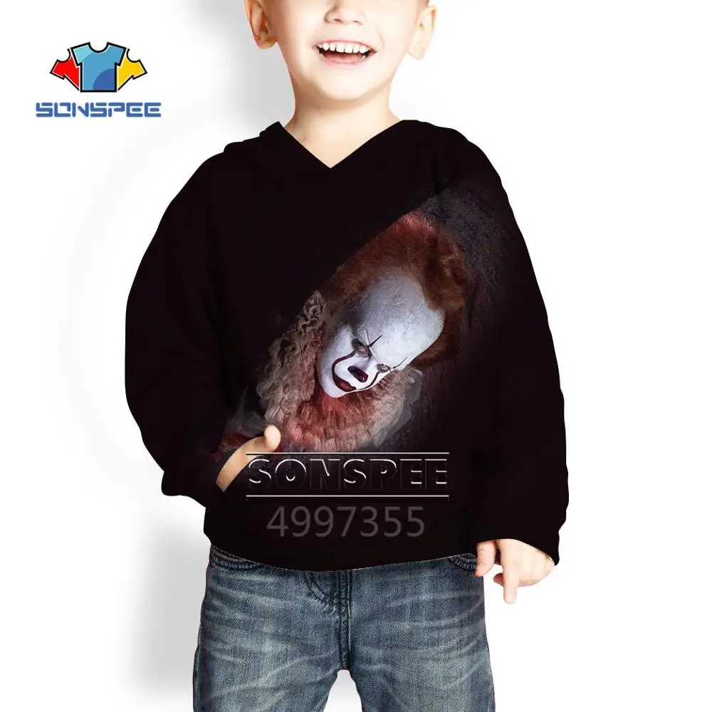 3 SONSPEE Stephen King's It clown Harajuku/футболка с 3d принтом для мальчиков и девочек-подростков/толстовки/шорты Детская одежда X210 - Цвет: 3