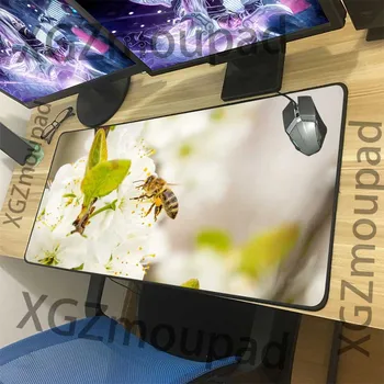 

XGZ Large Mouse Pad Exquisite Black Lock Edge Animal Bee Custom Computer Keyboard Desk Mat Speed Natural Rubber Non-slip Xxl
