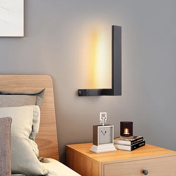 

New Hot Modern Led Wall Lights For Bedroom Living Room Bedside Home Deoc White Color Wall Lamp Fixtuers Wall Sconce
