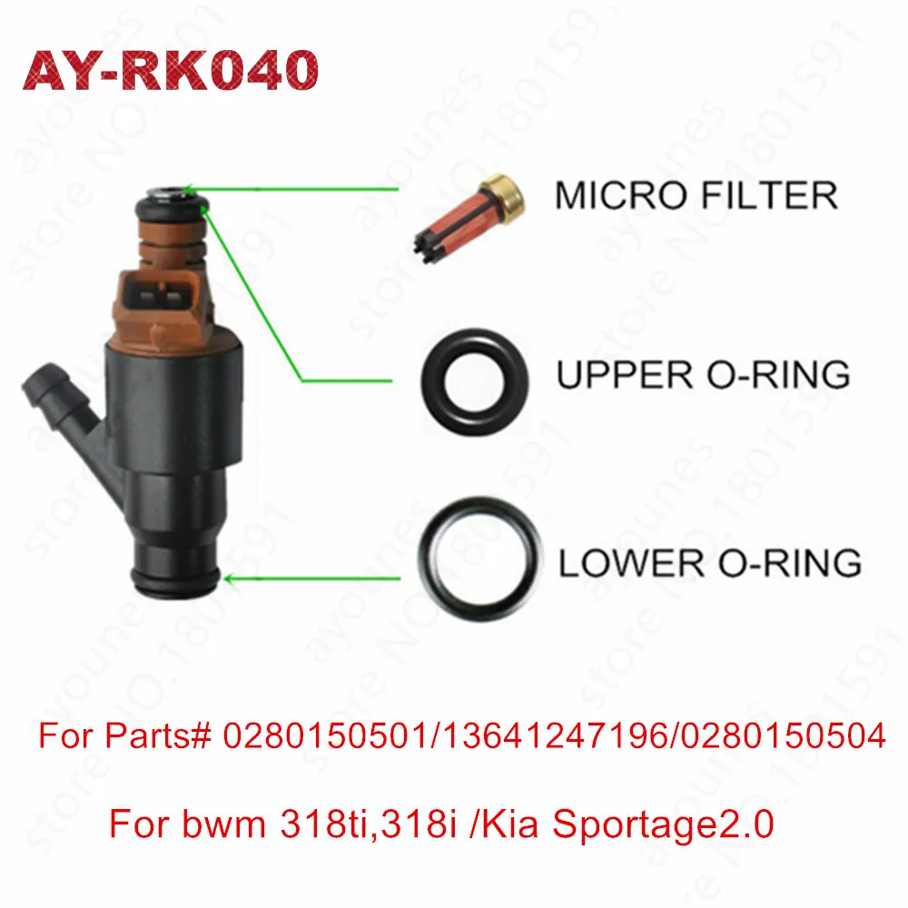 40sets fuel injector repair kits fit for BMW 1.8 1.9 Z3 E36 0280150504