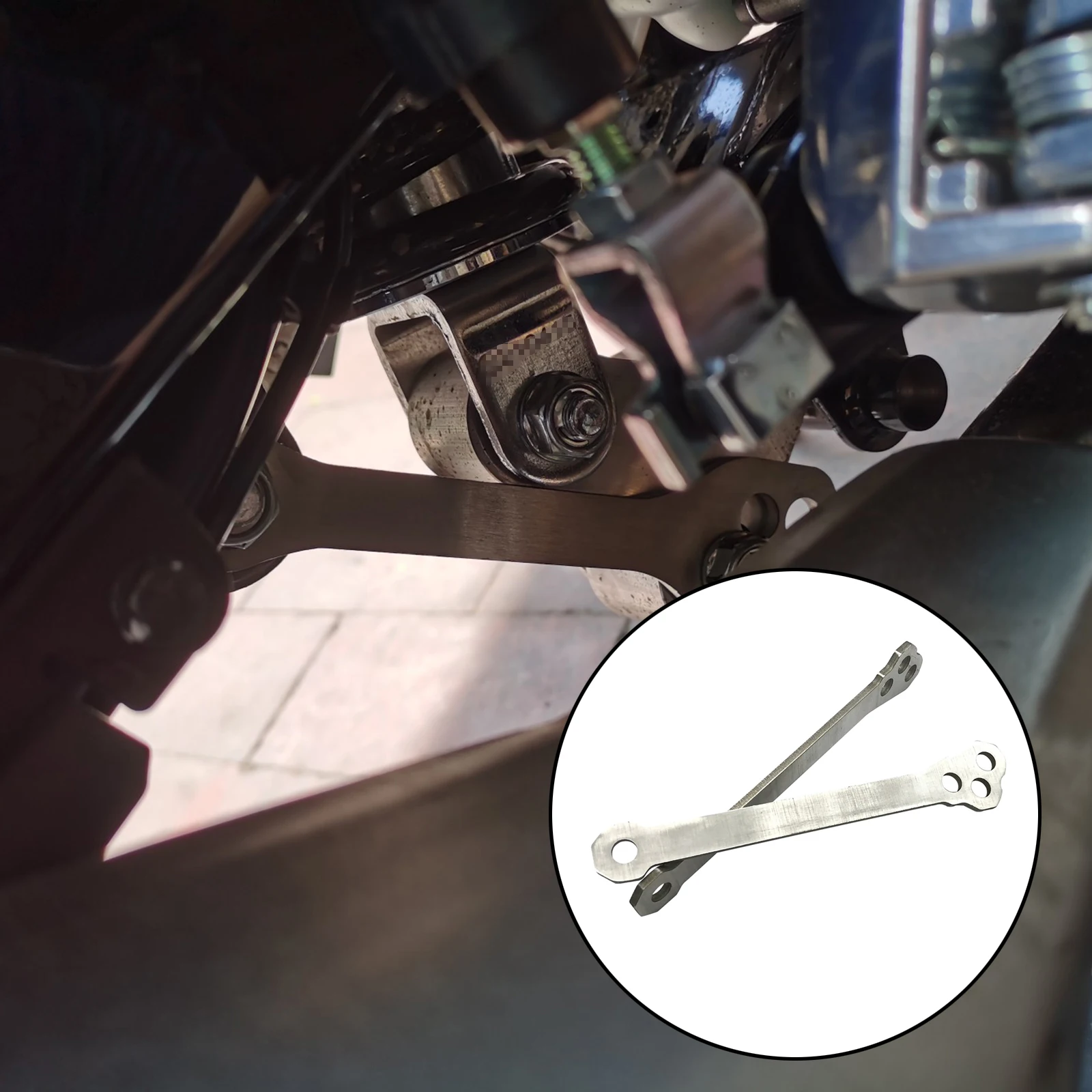 Motorcycle Cushion Drop Link Lowering Links Kit Cushion Lever Drop