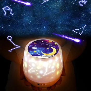 

table lamp LED pluggable Planet Magic Projector Night Light Earth LED Lamp Colorful Rotary Flashing Starry Sky Gift decoration