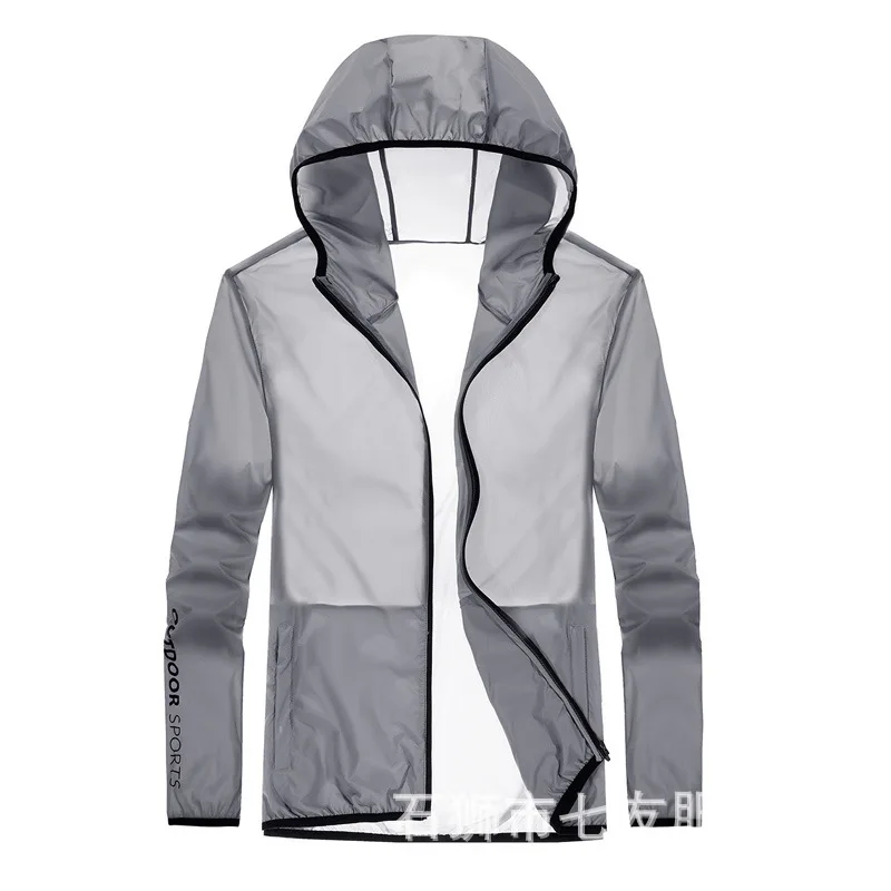 Одежда для защиты от солнца, мужское летнее пальто, Мужская одежда для защиты от солнца, дышащая одежда для пар с защитой от ультрафиолета, тонкая верхняя одежда для защиты от ветра