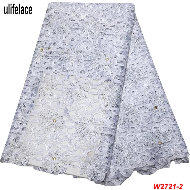 Белая свадебная Водорастворимая кружевная ткань 2020 вышитая гипюровая с