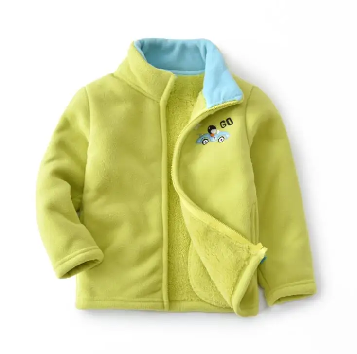 От 2 до 8 лет мальчиков и девочек; зимние модные спортивные толстовки с капюшоном; теплая флисовая толстовка с рисунком; детская одежда для мальчиков; пальто для маленьких детей; куртка; одежда - Цвет: Green