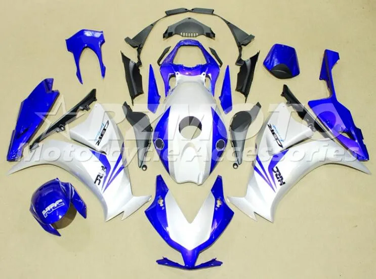 ABS полный обтекатель комплект Подходит для HONDA CBR1000RR 2012 2013 15 CBR 1000RR 12-15 CBR1000 обтекатель комплект Серебряный Синий