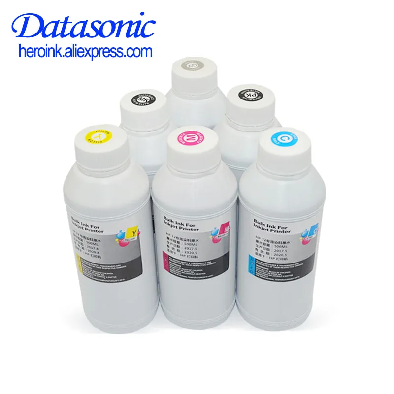 Datasonic Dye Ink For Hp72 Compatible For Hp T610 T620 T770 T790 T795 T1100  T1100s T1100mfp T1120ps T1 120hd T1120sd T1200hd - Ink Refill Kits -  AliExpress