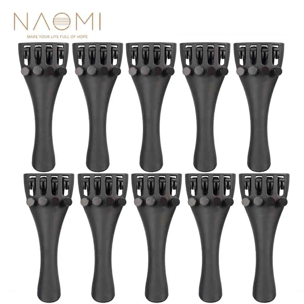 NAOMI Violin Tailpiece 10PCS Carbon Fiber W/ 4 Tuners For 1/2 Parts &amp Accessories New | Спорт и развлечения