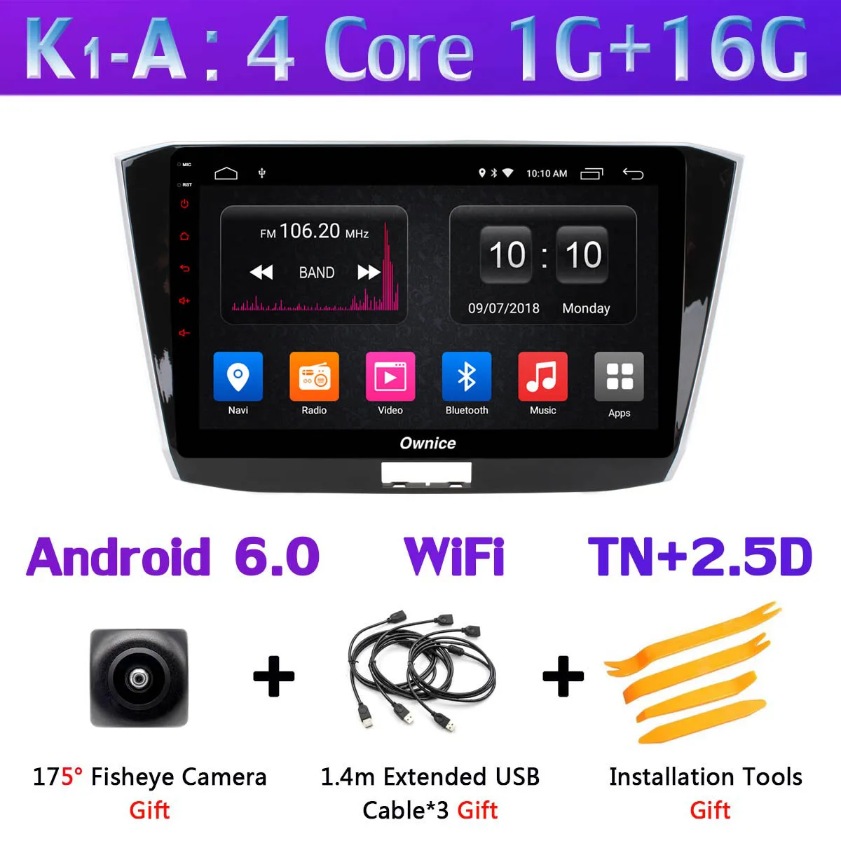 360°4×DVR AHD камера 4G LTE WiFi Android 9,0 8Core 4G 64G DSP CarPlay Автомобильный gps радио плеер для VW Passat B8 радио - Цвет: K1-A