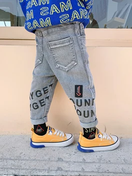 

Baby Jeans Children Autumn New Children's Clothing Korean Version of the Wave Spring 2020 Boys and Western Style Spring Pants