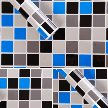 

3dathroom waterproof mosaic stickersself-adhesive wallpaper bathroom tile wall stickers kitchen oil-proof vinyl wall paper