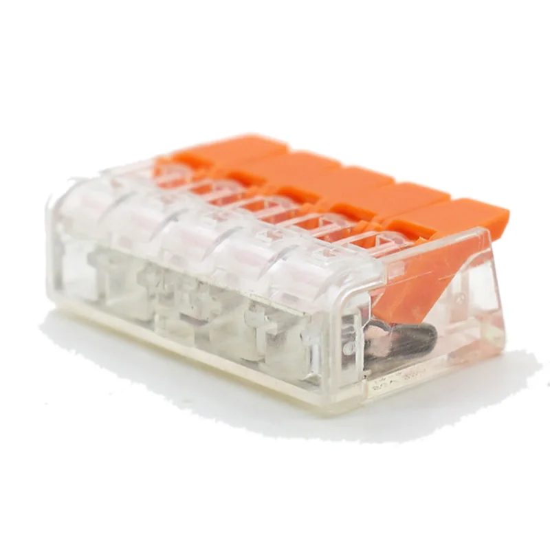 

25Pcs 221-415 Connector, Led Splice, COMPACT Splicing Connectors 5-Conductor Connector