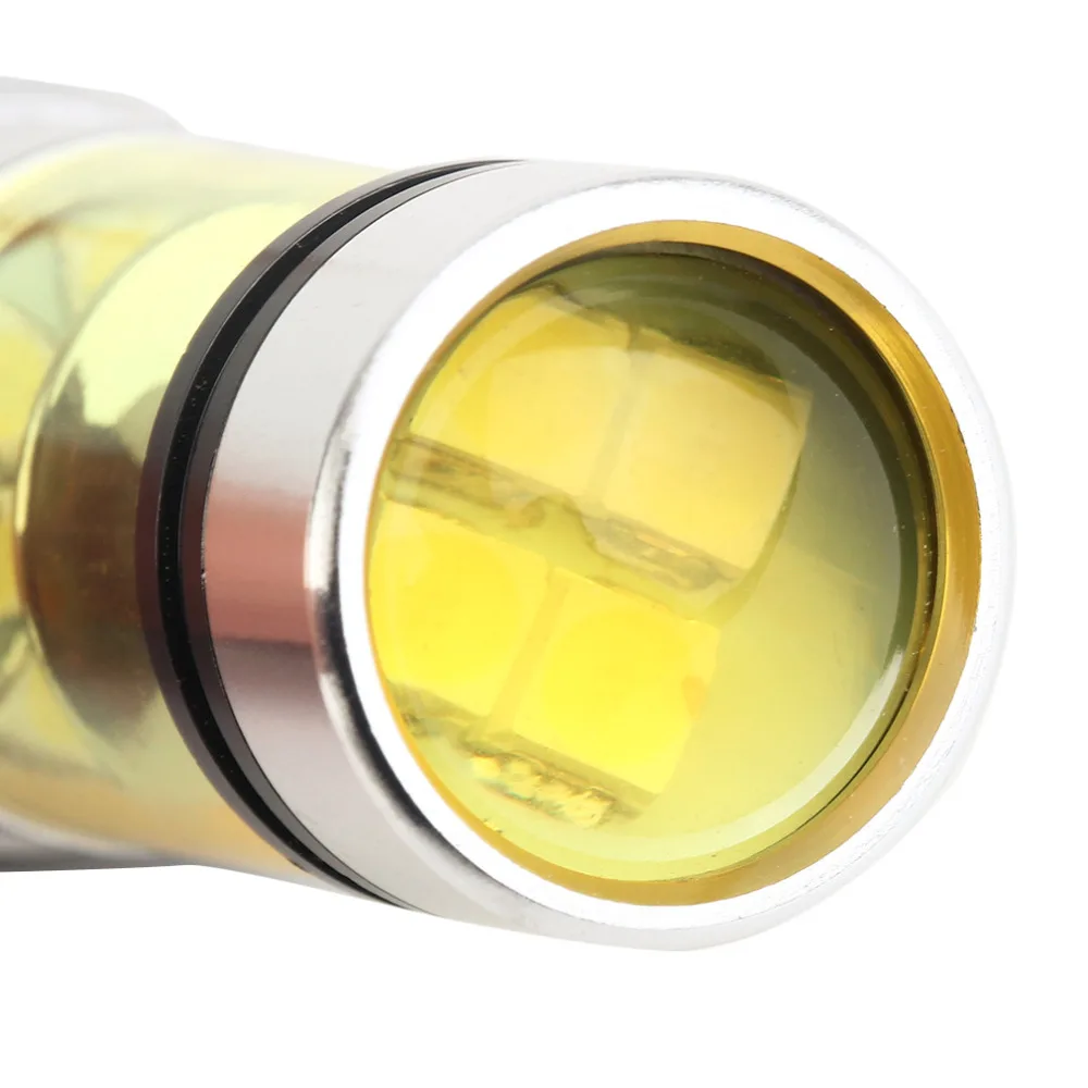 Высокая мощность 2 шт 100 Вт T20 20 SMD яркий 4300k Золотой светильник для автомобилей лампа транспортного средства противотуманный светильник ходовые лампочки для вождения из алюминиевого сплава