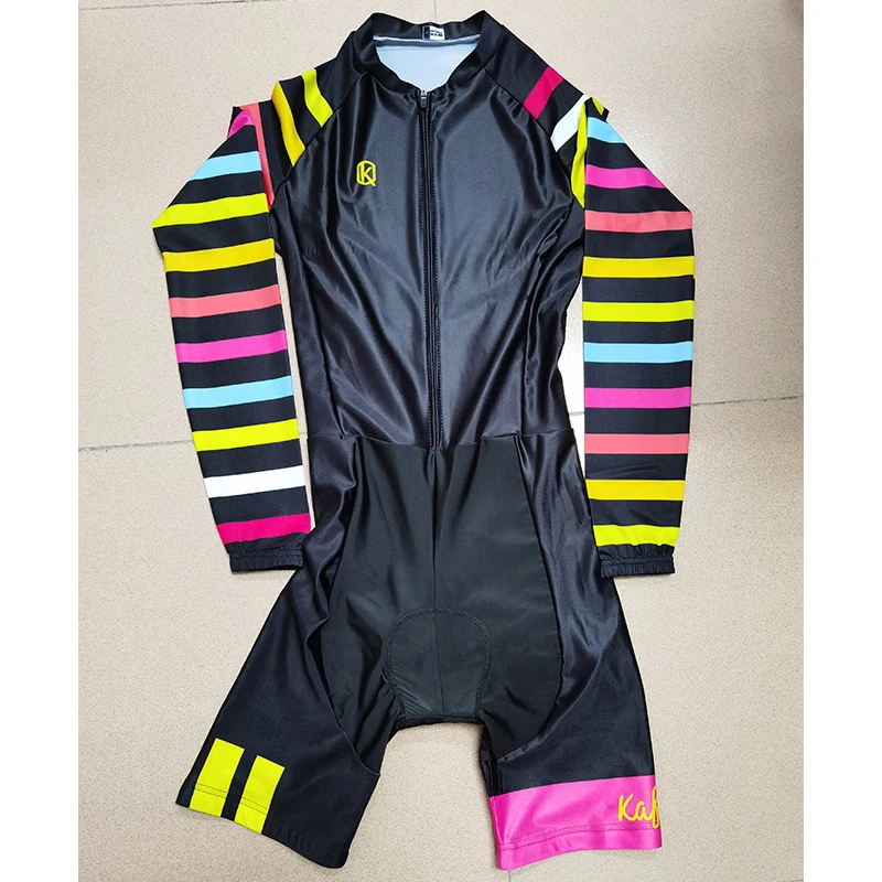 2021 Women's Triathlon Short Sleeve Cycling Jersey Sets Skinsuit Maillot Ropa Ciclismo Bicycle Clothing Bike Shirts Go Jumpsuit