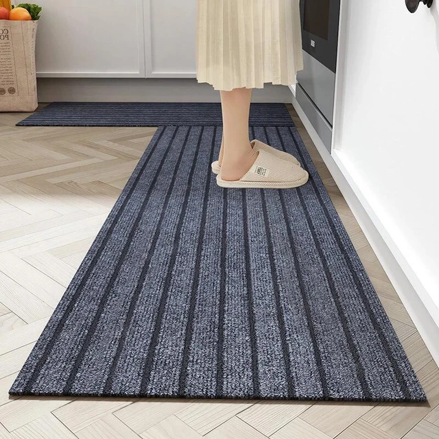 Can Be Cut Thin Doormat for Mall Entrance Door Outdoor Indoor Striped Gray  Red Khaki Kitchen Area Rugs Anti Slip Door Floor Mats - AliExpress