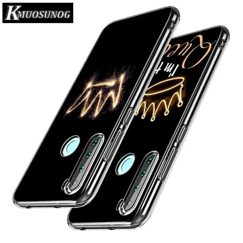 

Silicone Clear Cover for Redmi Note 8 8Pro Couple King and Queen Crowns for Xiaomi Redmi Note 7 6 5 Pro 5A 4X 4 Phone Case