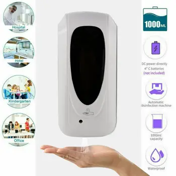 

1000ML Automatic Soap Dispenser Wall-mounted Mist Spray Hand Cleaner Machine Touchless Hand Sanitizer Dispenser