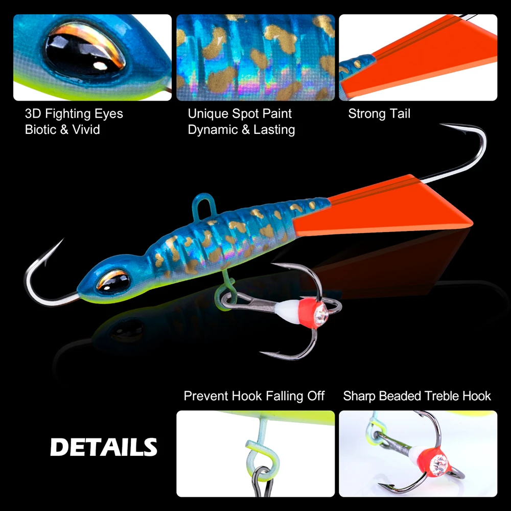 Goture Fishing Balancers Winter Ice Fishing Lure 7.8cm 16g Wobblers for  Pike Perch Trout Winter Ice Jigging Bait Fishing Tackles