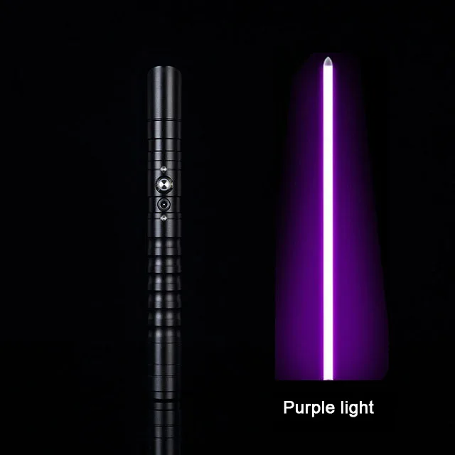 100 см светильник саблей джедай ситх светильник саблей 11 цветов светильник саблей металлический меч RGB светильник лазер Косплей мальчик грил светящаяся игрушка палка саблей - Цвет: Black HD purple