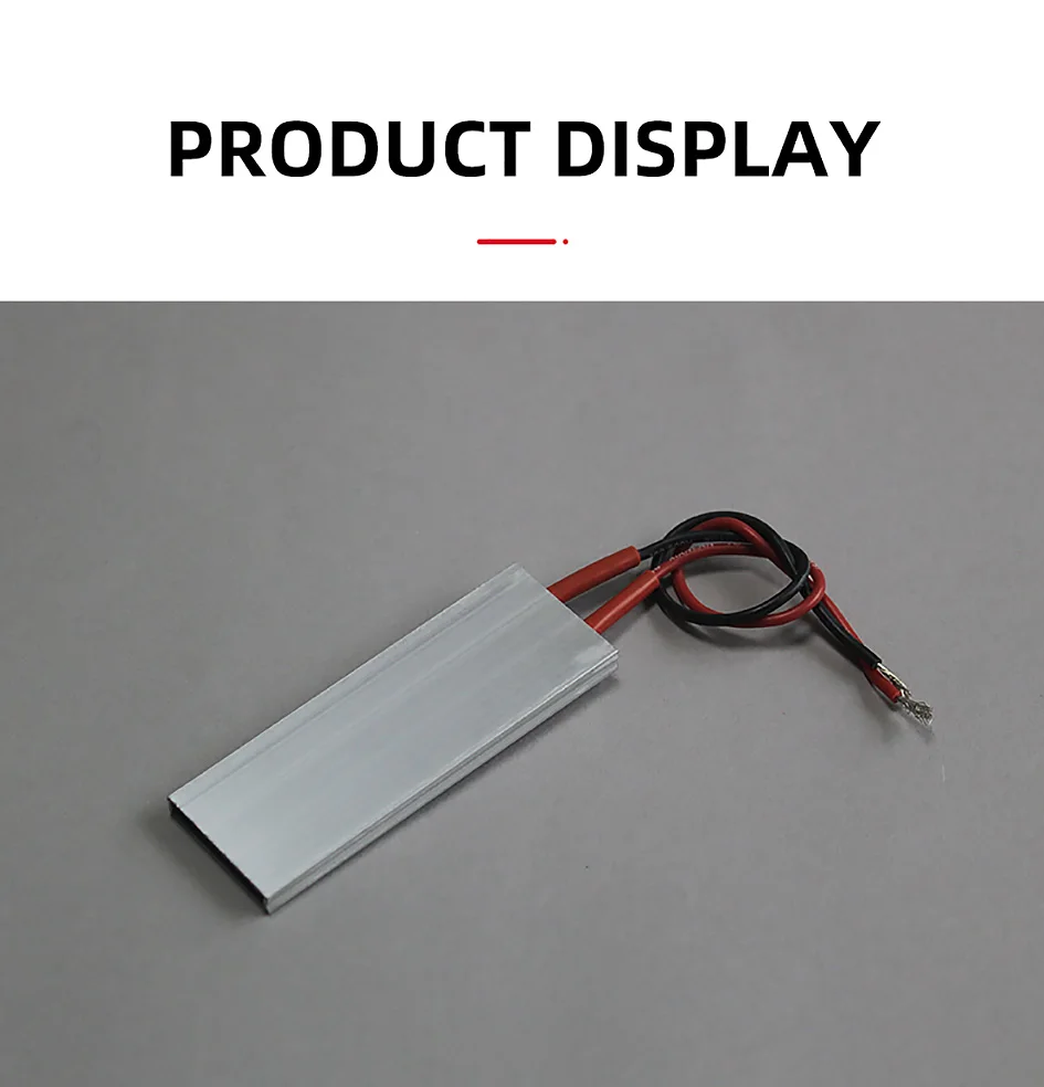 Description Picture 3 of item1piece 80*28.5mm PTC heating element constant temperature 70 degree 12V Aluminum Shell Heater
