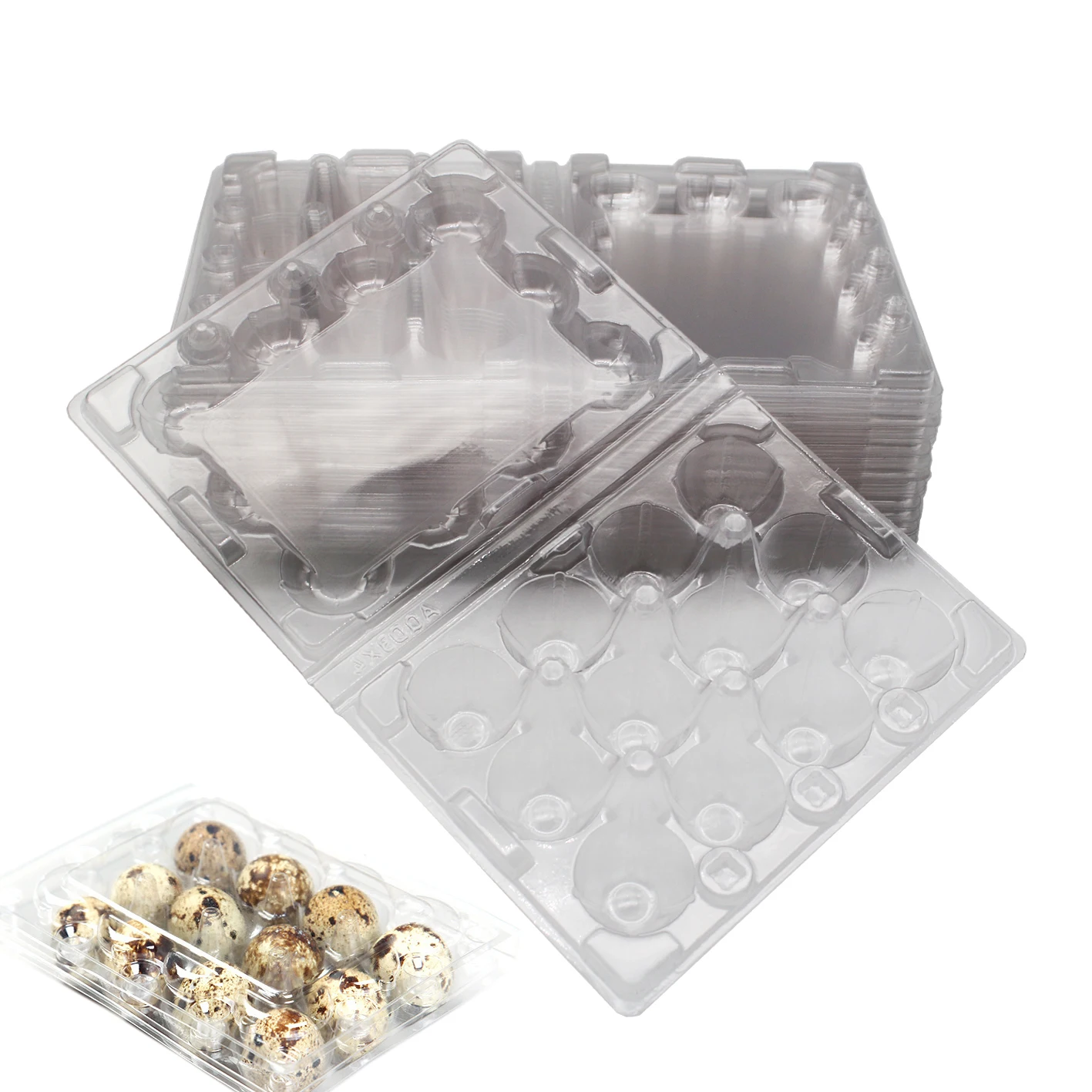 【ブランド】 YARNOW 50pcs Quail Egg Cartons 18 Grids Quail Eggs Trays Mini