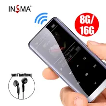 16 Гб bluetooth MP3 плеер наушники HiFi fm радио мини USB mp3 спортивные MP 4 HiFi портативные музыкальные плееры диктофон