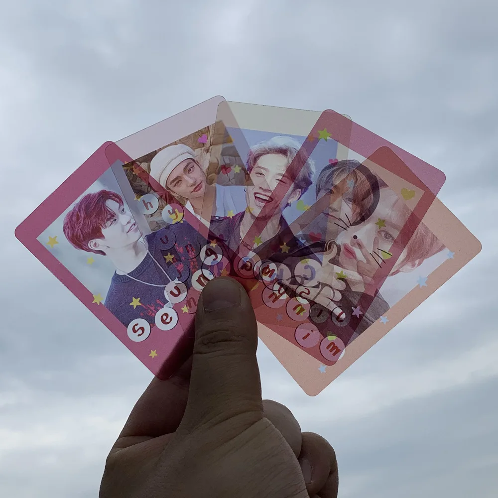 8pcs/set Kpop Stray Kids PVC LOMO Cards INS style Transparent STAY