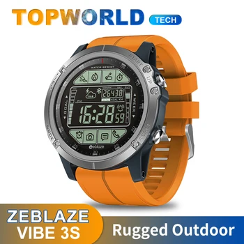 

Zeblaze VIBE 3S Smartwatch Rugged Outdoor Sport Waterproof Smart Watch Real-time Weather Steps Calorie Distance Tracking