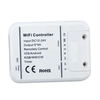 

20pcs Original 16Million colors Wifi 5channels RGB/WW/CW led controller smartphone control music and timer mode wifi controller