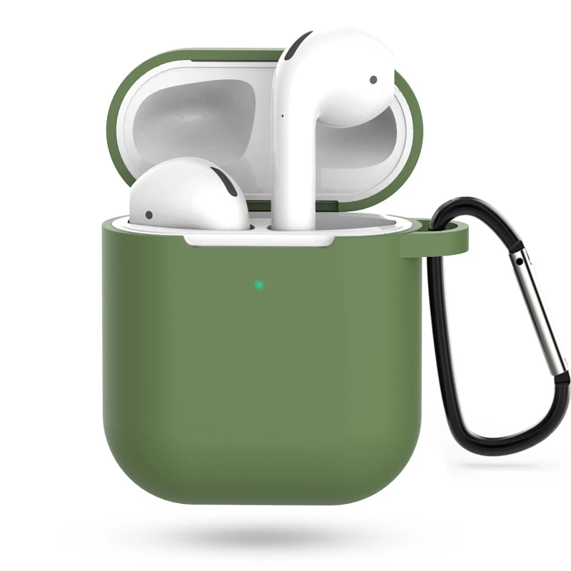 Симпатичный подарок, 7 шт. набор, силиконовый чехол s для Airpods 2nd, защитный чехол для наушников, чехол для Apple airpods2, ударопрочные аксессуары - Цвет: Mustard green