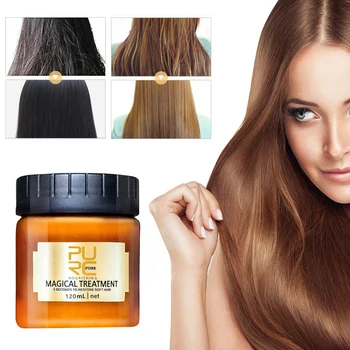 

120ml Magical Keratin Hair Treatment Mask Effectively Repair Damaged Dry Hair 5 Seconds Nourish & Restore Soft Hair TSLM1
