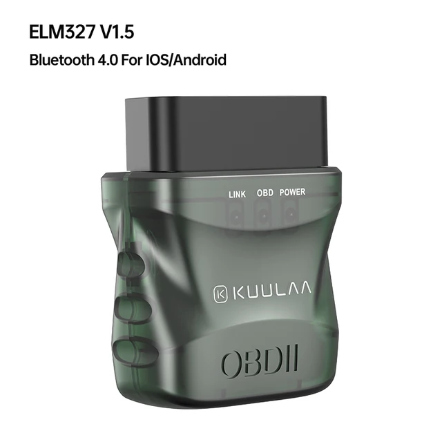 KUULAA ELM327 V1.5 OBD2 Scanner Bluetooth 4.0 OBD 2 Car Diagnostic Tool for IOS Android PC ELM 327 Scanner OBDII Reader 7