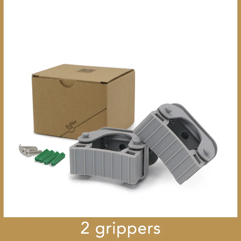 2 grippers Многофункциональный настенный пластиковый держатель для швабры, клейкая щетка, метла, вешалка для хранения, ванная комната, домашний гараж, Органайзер - Цвет: 2 grippers