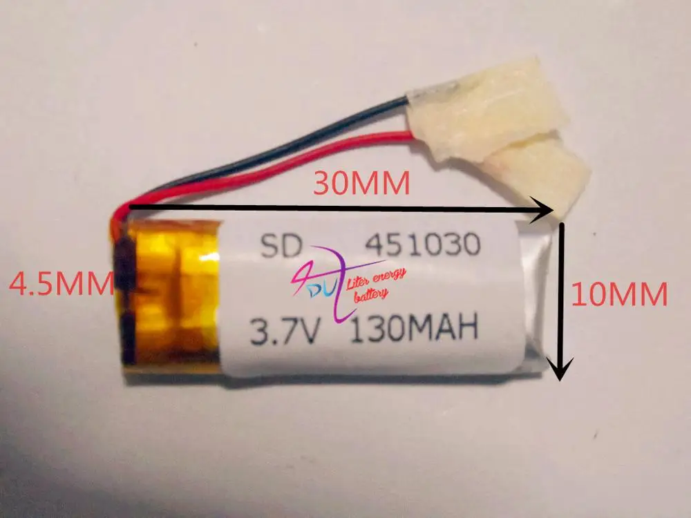 best battery brand MP3 MP4 Bluetooth 421030 451030 3.7V polymer rechargeable lithium battery for 401030 130ma