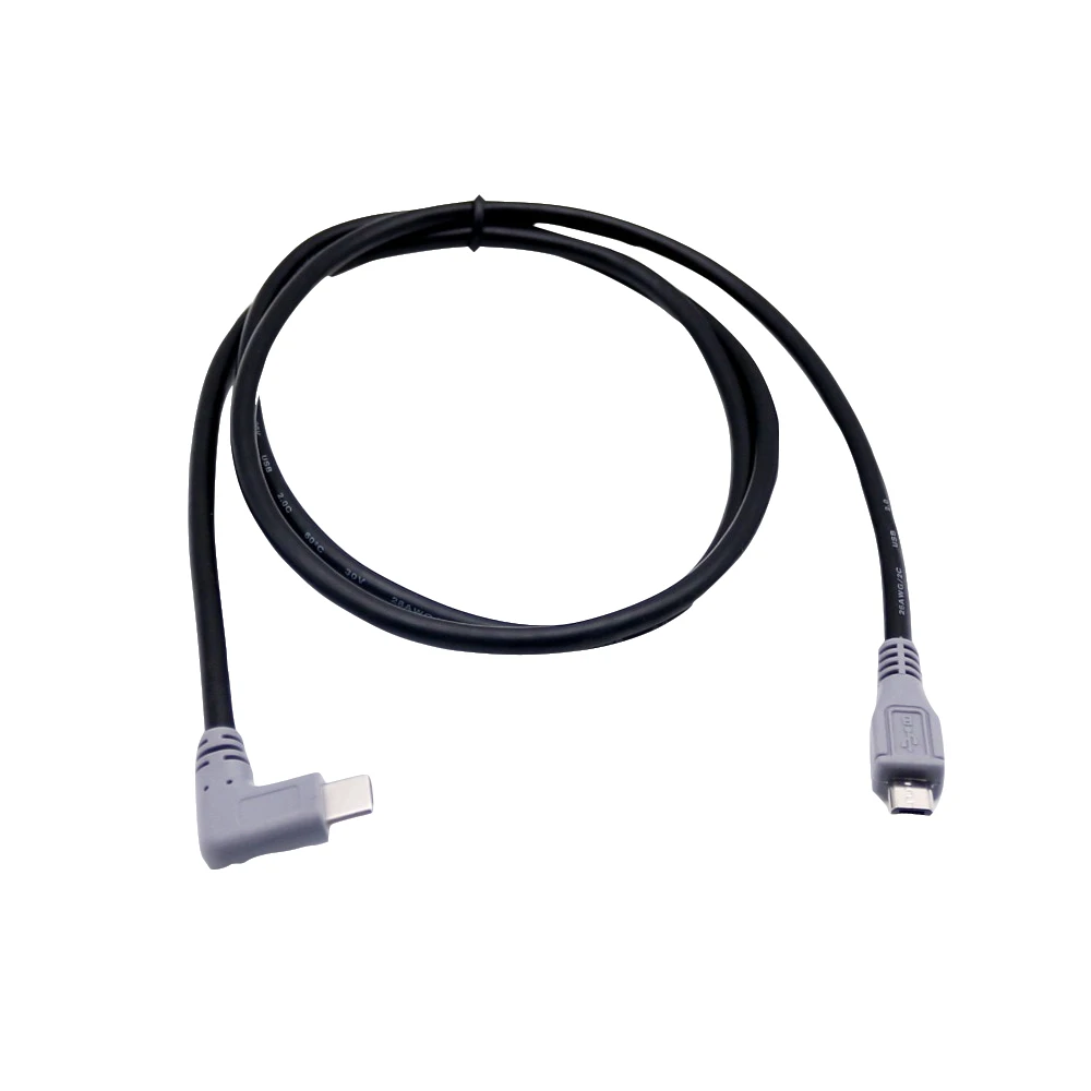 1x USB 3 1 Type C штекер под прямым углом к Мини/Micro/Type кабель OTG для зарядки и передачи