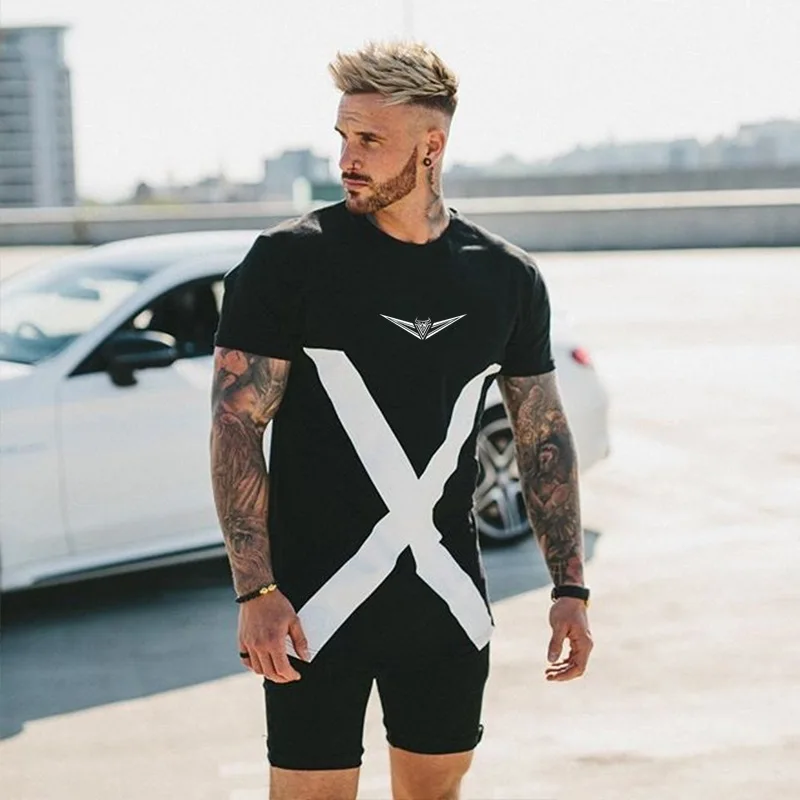 

Hot Sale Classic Men T shirt short Sleeve O neck Men T-shirt Mens Brand gyms Sweatshirts Men's Casual Shirts Slim Fit top tees