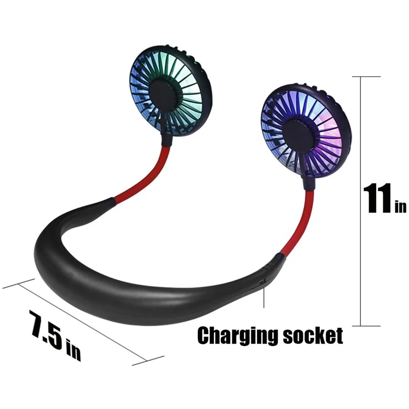 Ручной Usb Персональный вентилятор-мини/портативный/ручной светодиодный вентилятор дизайн наушников шейный вентилятор внутренний радуга и