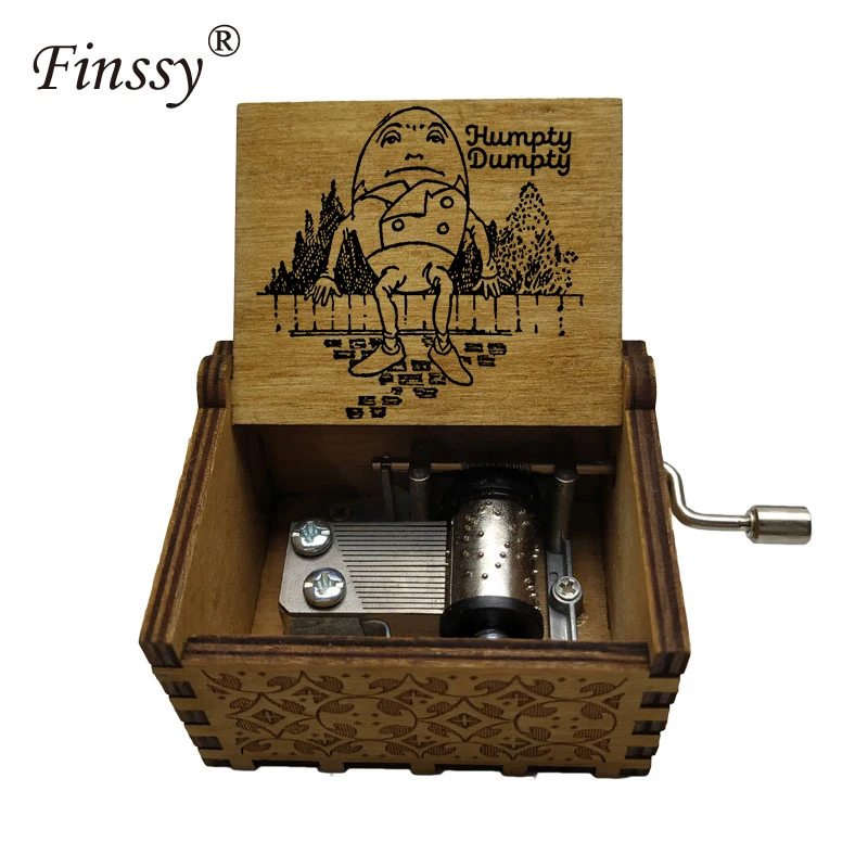 

Kids present hand crank Humpty Dumpty music musical box Parent-Child Family Party Game Educational Toys for kid boys girl