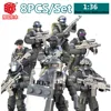 City Counter-Terrorism Swat Figures Building Blocks Mega Modern Military Soldier Super Police Corps Minifigs Weapons Toys Gifts 1