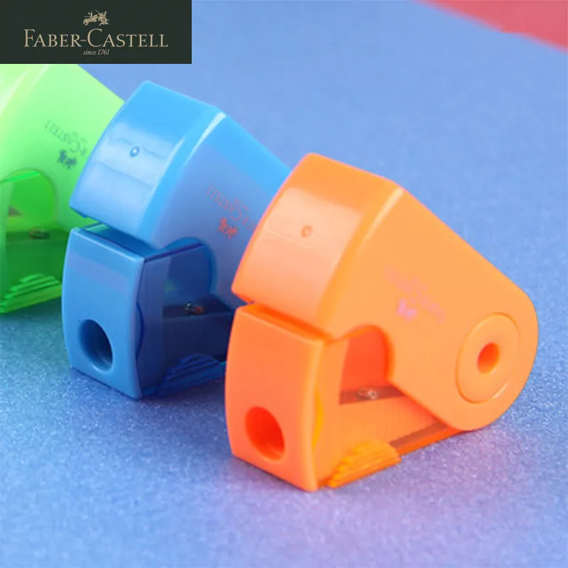 

Pack of 4 Faber-Castell 4 Colors Single Hole Pencil Sharpeners Student Sketch Art Student Primary School Stationery Supply