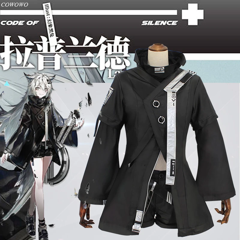 Аниме! Arknights Lappland RHODES/боевой костюм из искусственной кожи кожаная форма для