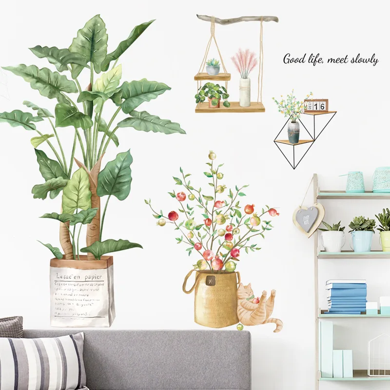 Wall Sticker Large Nordic Tree Wall Stickers Living Room Decoration Bedroom Home Decor Art Removable Decals for Background Decorative Posters