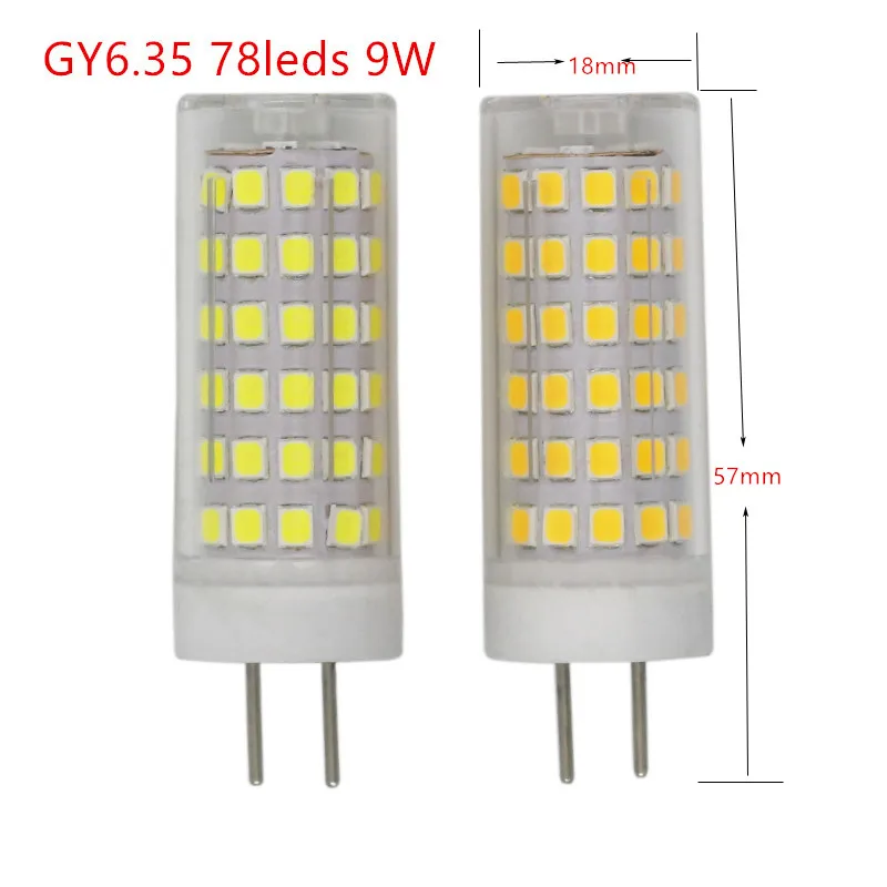 Высокое качество! G4 G8 GY6.35 SMD2835 7 Вт 9 Вт 10 Вт AC110V AC220V затемнения светодиодный светильник лампы лампада кукурузы светильник s