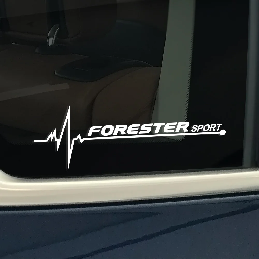 For Forester 2 шт., автомобильная наклейка, декор бокового окна, Светоотражающая наклейка для Subaru Forester Impreza XV Ascent Legacy BRZ Outback WRX, автомобильные аксессуары - Название цвета: For Forester