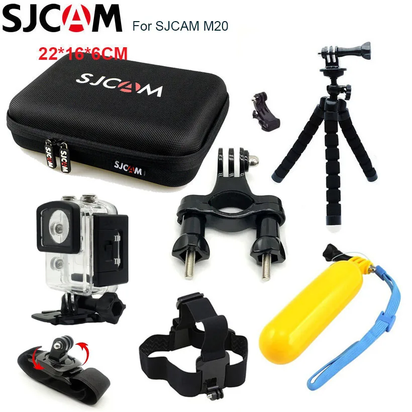 SJCAM M20 аксессуары водонепроницаемый корпус чехол для M20 сумка для хранения для SJCAM M20 AIR Action camera Штатив для SJ M20